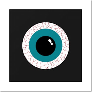 Teal eye balls Posters and Art